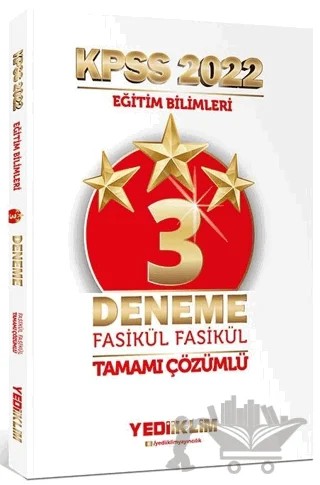KPSS Eğitim Bilimleri Tamamı Çözümlü Fasikül 3 Yıldız Deneme – Kolektif – Yediiklim Yayınları kitap kapağı