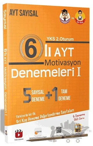 6’lı AYT Motivasyon Denemeleri 1 - Sayısal – Kolektif – Tonguç Akademi kitap kapağı