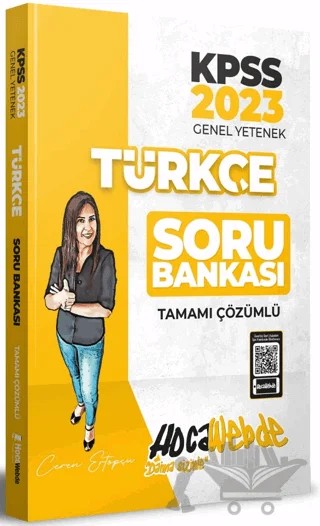 2023 KPSS Türkçe Tamamı Çözümlü Soru Bankası – Ceren Ertopçu – HocaWebde Yayınları kitap kapağı