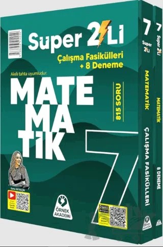 7. Sınıf Süper İkili Matematik Seti – Kolektif – Örnek Akademi kitap kapağı
