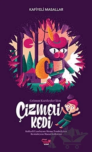 Grimm Kardeşler'den Çizmeli Kedi – Memo Tembelçizer – Tekir Kitap kitap kapağı