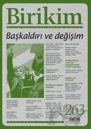 Birikim Aylık Sosyalist Kültür Dergisi Sayı: 263 – Birikim Yayınları kitap kapağı