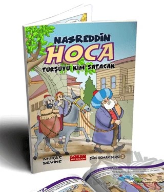 Nasrettin Hoca Turşuyu Kim Satacak (Çizgi Roman Renkli) – Kolektif – Bordo Ressam kitap kapağı