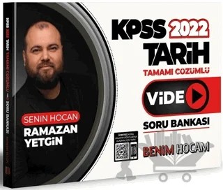 KPSS Tarih Tamamı Çözümlü Video Soru Bankası – Ramazan Yetgin – Benim Hocam Yayınları kitap kapağı