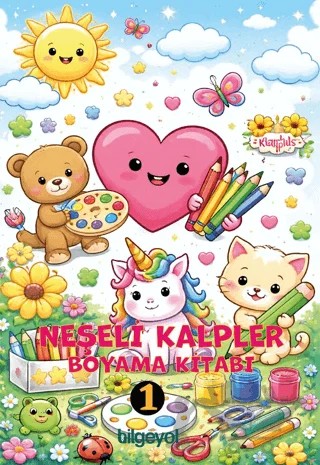 Neşeli Kalpler Boyama Kitabı - 1 – Kollektif – Bilgeyol Yayınevi kitap kapağı
