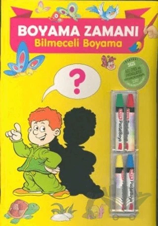 Boyama Zamanı: Bilmeceli Boyama – Kolektif – Parıltı Yayınları kitap kapağı