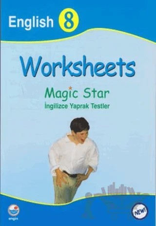 Worksheets - Magic Star İngilizce Yaprak Testler English 8 – Kolektif – Engin Yayınevi kitap kapağı