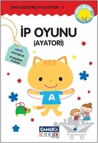 İp Oyunu (Ayatori) - Zeka Geliştirici Faaliyetler - 1 – Wada Kotomi – Çamlıca Çocuk Yayınları kitap kapağı