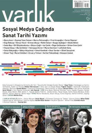 Varlık Edebiyat ve Kültür Dergisi Sayı: 1338 Mart 2019 – Varlık Dergisi Yayınları kitap kapağı