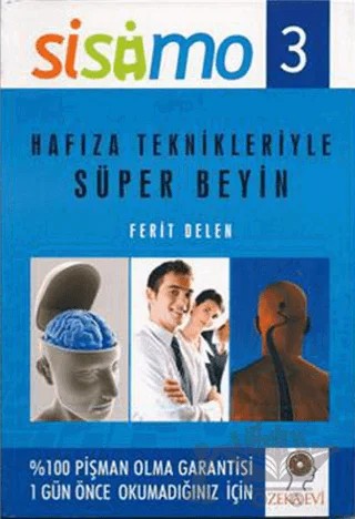 Sisimo 3 Hafıza Teknikleriyle Süper Beyin – Ferit Delen – Zeka Evi Yayınları kitap kapağı