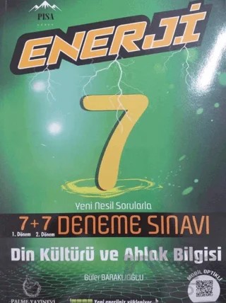 7. Sınıf Din Kültürü ve Ahlak Bilgisi Enerji 7+7 Deneme Sınavı – Kolektif – Palme Yayınları kitap kapağı
