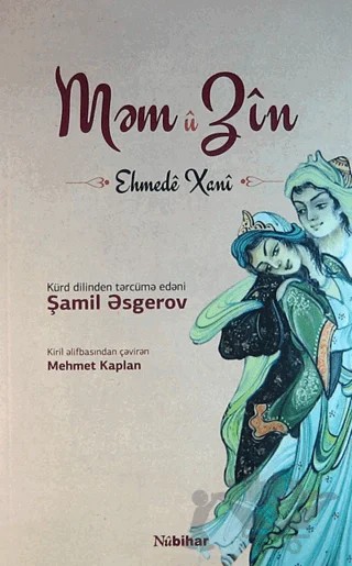 Mem u Zin Azerice – Ehmede Xani (Ahmed-i Hani) – Nubihar Yayınları kitap kapağı