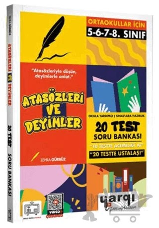 Ortaokullar İçin Atasözleri ve Deyimler Soru Bankası – Zehra Gürbüz – Yargı Yayınevi kitap kapağı