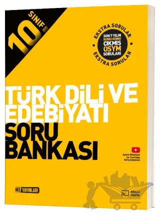 10. Sınıf Türk Dili ve Edebiyatı Soru Bankası Çözümlü – Kolektif – Hız Yayınları kitap kapağı