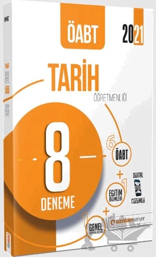 2021 ÖABT Tarih Öğretmenliği Dijital Çözümlü 8 Deneme – Kolektif – Uzman Kariyer Yayınları kitap kapağı
