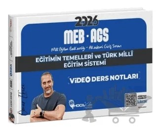 2026 MEB-AGS Eğitimin Temelleri ve Türk Milli Eğitim Sistemi Video Ders Notları – Ömer Ekici – Hoca Kafası Yayınları kitap kapağı