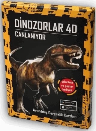 Dinozorlar 4D Canlanıyor – Kolektif – Artge Kids kitap kapağı