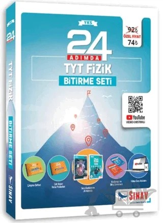 24 Adımda TYT Fizik Bitirme Seti – Kolektif – Sınav Yayınları kitap kapağı