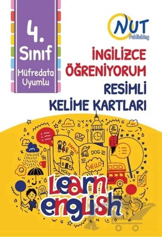 4. Sınıf İngilizce Öğreniyorum Resimli Kelime Kartları – Kolektif – Nut Publishing kitap kapağı