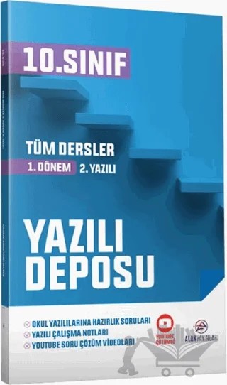 10. Sınıf Tüm Dersler Yazılı Deposu 1. Dönem 2. Yazılı – Kolektif – Alan Yayınları kitap kapağı