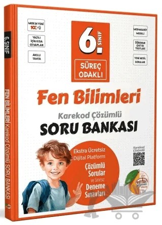 6. Sınıf Fen Bilimleri Süreç Odaklı Soru Bankası Çözümlü – Kolektif – Editör Yayınevi kitap kapağı