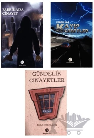 Fabrikada Cinayet - Kayıp Cesetler - Gündelik Cinayetler - Polisiye Gerilim Seti (3 Kitap Takım) – Hasan Bulut, Sinem Yiğit, Uğur Arık – Herdem Kitap kitap kapağı