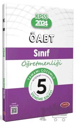 ÖABT 2024 Sınıf Öğretmenliği Tamamı Çözümlü 5 Deneme Sınavı – Kolektif – Data Yayınları kitap kapağı