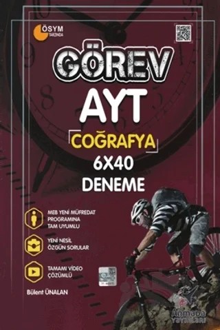 Görev AYT Coğrafya 6x40 Deneme – Bülent Ünalan – Armada Yayınları kitap kapağı
