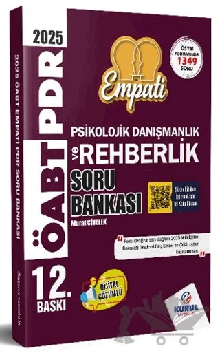 2025 AGS-ÖABT Empati Psikolojik Danışmanlık ve Rehberlik Çözümlü Soru Bankası – Murat Civelek – Kurul Yayıncılık kitap kapağı