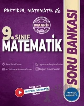 9. Sınıf Partikül Matematik Soru Bankası – Kolektif – Partikül Yayınları kitap kapağı