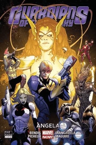 Guardians of the Galaxy Cilt: 2 - Angela – Brian Michael Bendis – Marmara Çizgi kitap kapağı