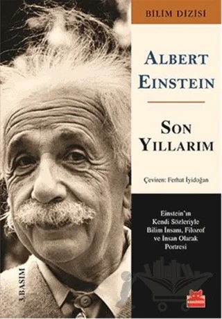 Son Yıllarım – Albert Einstein – Kırmızı Kedi Yayınevi kitap kapağı