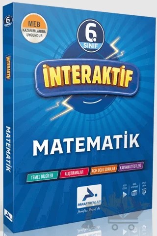 6. Sınıf İnteraktif Matematik Soru Kütüphanesi – Kolektif – Paraf Yayınları kitap kapağı