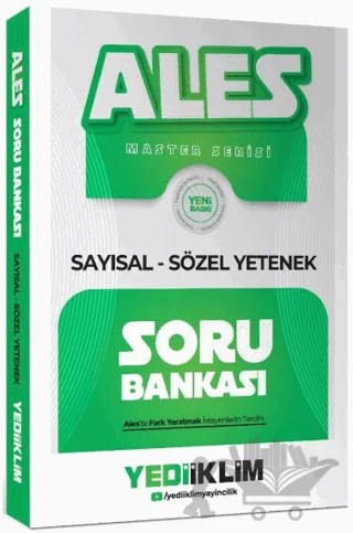 2027 ALES Master Serisi Sayısal Sözel Yetenek Soru Bankası – Kolektif – Yediiklim Yayınları kitap kapağı