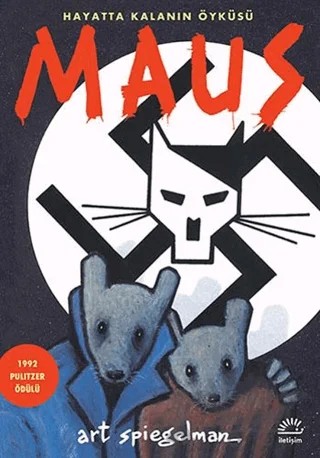 Maus- Hayatta Kalanın Öyküsü – Art Spiegelman – İletişim Yayınevi kitap kapağı