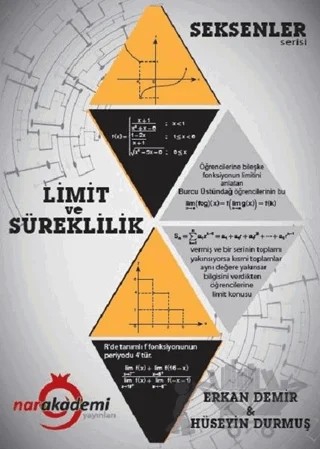 Limit ve Süreklilik - Seksenler Serisi – Erkan Demir, Hüseyin Durmuş – Nar Akademi Yayınları kitap kapağı