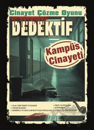 Cinayet Çözme Oyunu Dedektif - Kampüs Cinayeti – Kollektif – MT Dedektiflik kitap kapağı