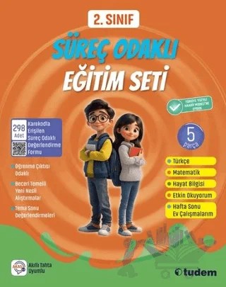 2. Sınıf Süreç Odaklı Eğitim Seti – Kolektif – Tudem Yayınları - Bayilik kitap kapağı