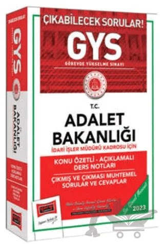 2023 Adalet Bakanlığı GYS İdari İşler Müdürü Kadrosu İçin Konu Özetli Açıklamalı Ders Notları Çıkmış ve Çıkması Muhtemel Sorular ve Cevaplar – Kolektif – Yargı Yayınevi kitap kapağı
