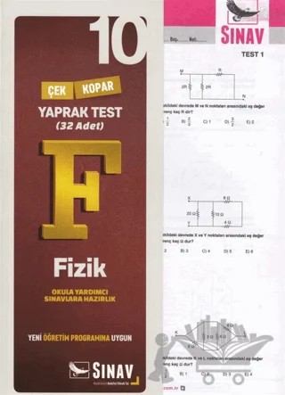 10. Sınıf Fizik Çek Kopar Yaprak Test – Kolektif – Sınav Yayınları kitap kapağı
