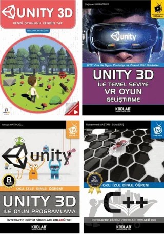 Unity 3D Eğitim Seti (4 Kitap Takım) – Kolektif – Kodlab Yayın Dağıtım kitap kapağı