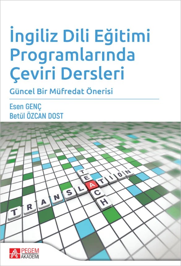 İngilizce Dili Eğitimi Programlarında Çeviri Dersleri – Pegem Akademi Yayıncılık kitap kapağı