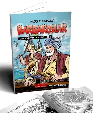 Barbaroslar 1 - Cezayir'in Fethi – Murat Sevinç – Bordo Ressam kitap kapağı