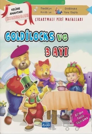 Goldilocks ve Üç Ayı - Çıkartmalı Peri Masalları – Kolektif – Parıltı Yayınları kitap kapağı