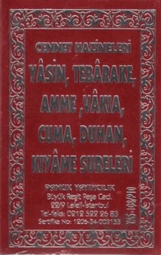 Yasin, Tebarake, Amme, Vakıa, Cuma, Duhan, Kıyame Sureleri (Yas-108 / P10) – Arif Pamuk – Pamuk Yayıncılık kitap kapağı