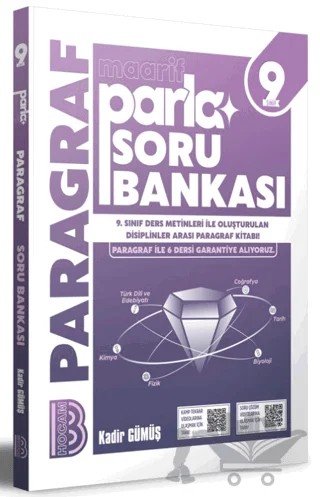 9. Sınıf Parla Maarif Paragraf Soru Bankası – Kadir Gümüş – Benim Hocam Yayınları kitap kapağı