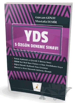 YDS İngilizce Çek Kopar 5 Özgün Deneme Sınavı Dijital Çözümlü – Gürcan Günay, Mustafa Demir – Pelikan Tıp Teknik Yayıncılık kitap kapağı