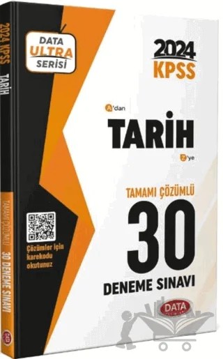 2024 KPSS Ultra Serisi Tarih 30 Deneme Sınavı – Kolektif – Data Yayınları kitap kapağı