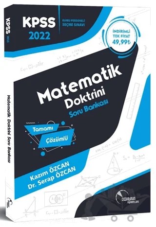 2022 KPSS Matematik Doktrini Soru Bankası – Serap Özcan, Kazım Özcan – Doktrin Yayınları kitap kapağı