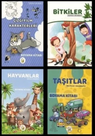 Okul Öncesi Zeka Geliştirici Boyama Seti (4 Kitap) – Kolektif – Sebe Yayınları kitap kapağı